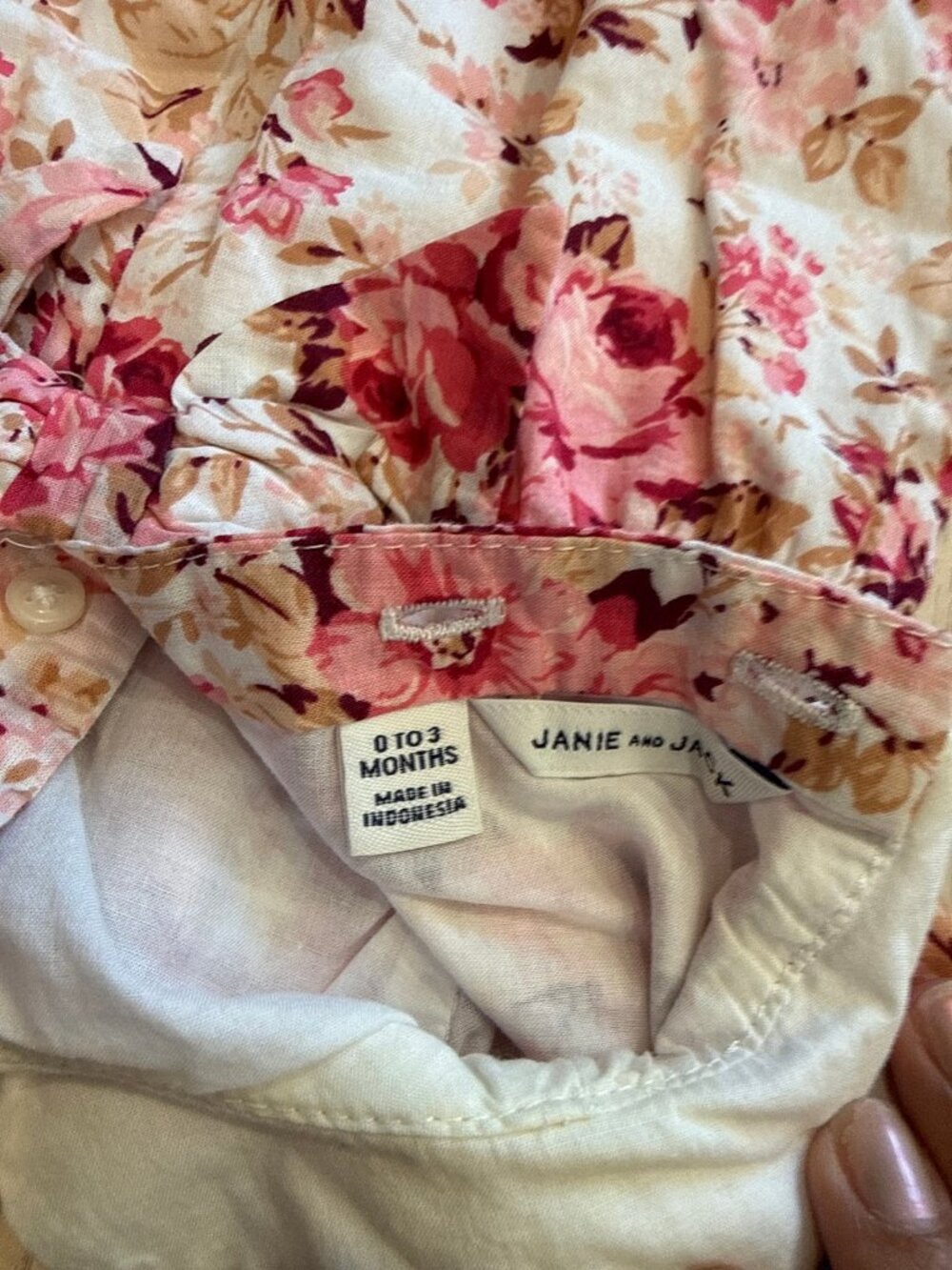 Janie and Jack One Piece 0-3M Floral - Picture 5 of 5